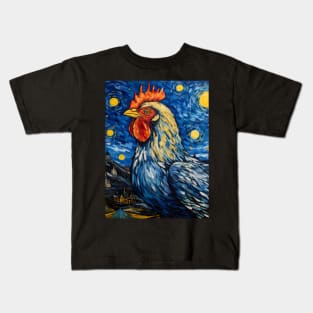 Van Gogh's Chicken Kids T-Shirt